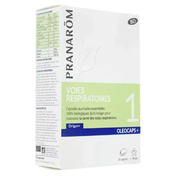 Pranarom Oleocaps 1 Voies Respiratoires Bio 30 capsules