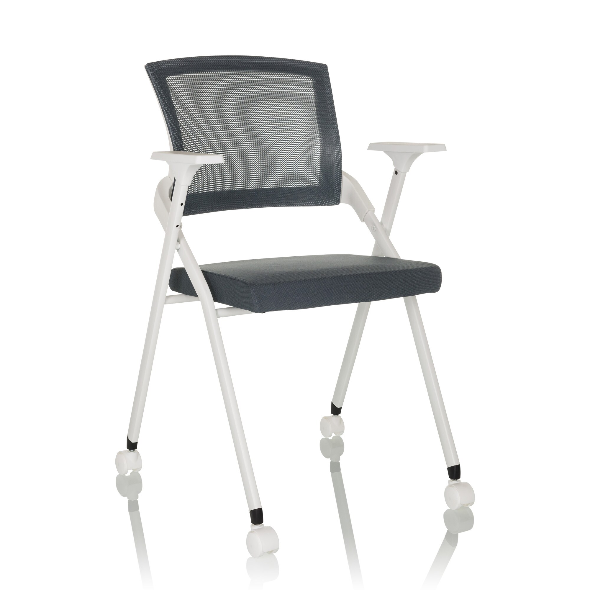 Klappstuhl PRIORITY II W Stoff/Netzstoff mit Armlehnen hjh OFFICE