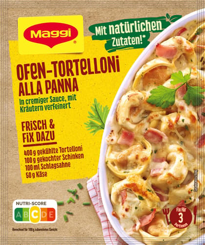 MAGGI Fix für Ofen-Tortelloni alla panna