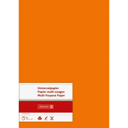 BRUNNEN Briefbögen Universalpapier A4, 120g/m², 35 Blatt, orange