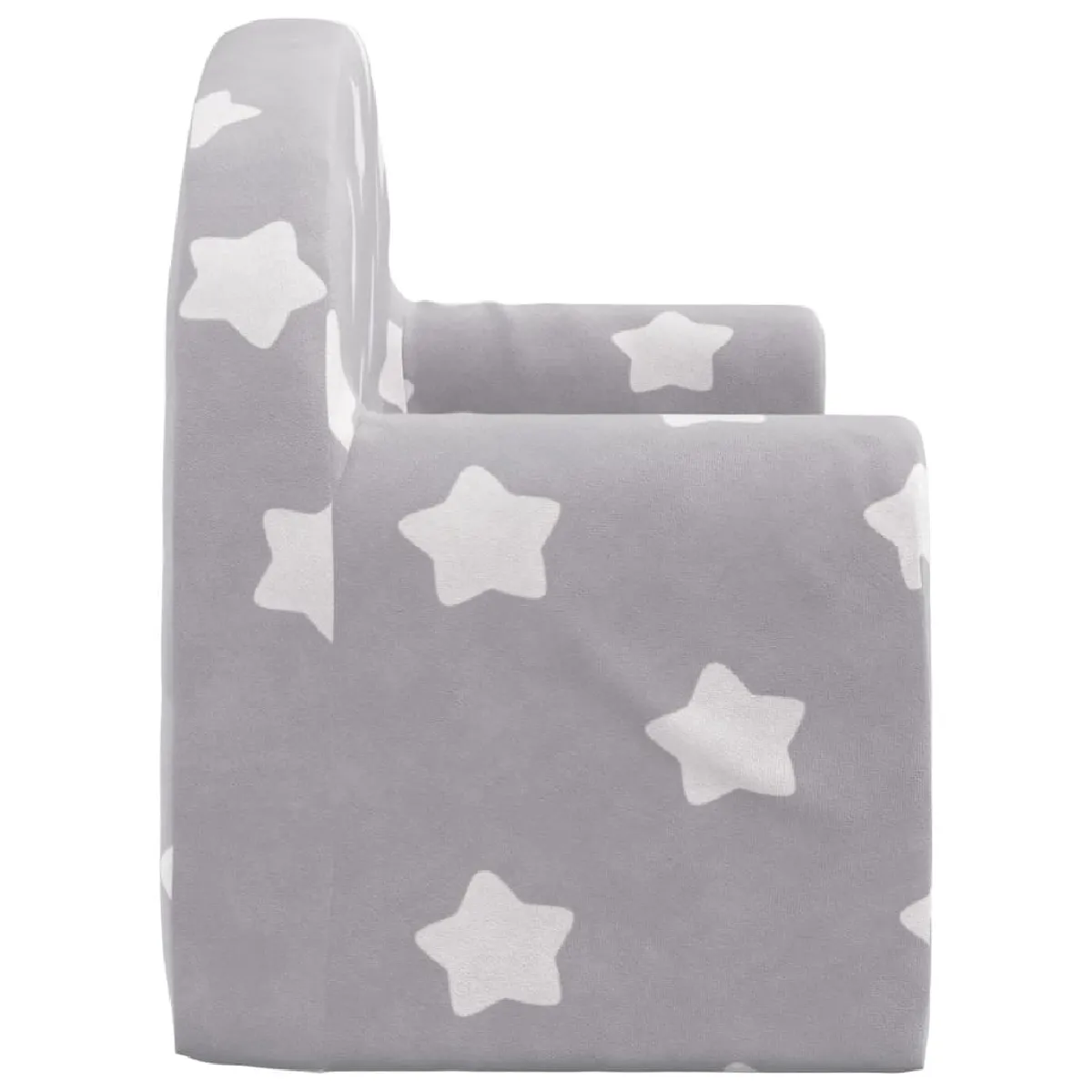 vidaXL Canapé 2 Places Enfants - Gris Étoiles