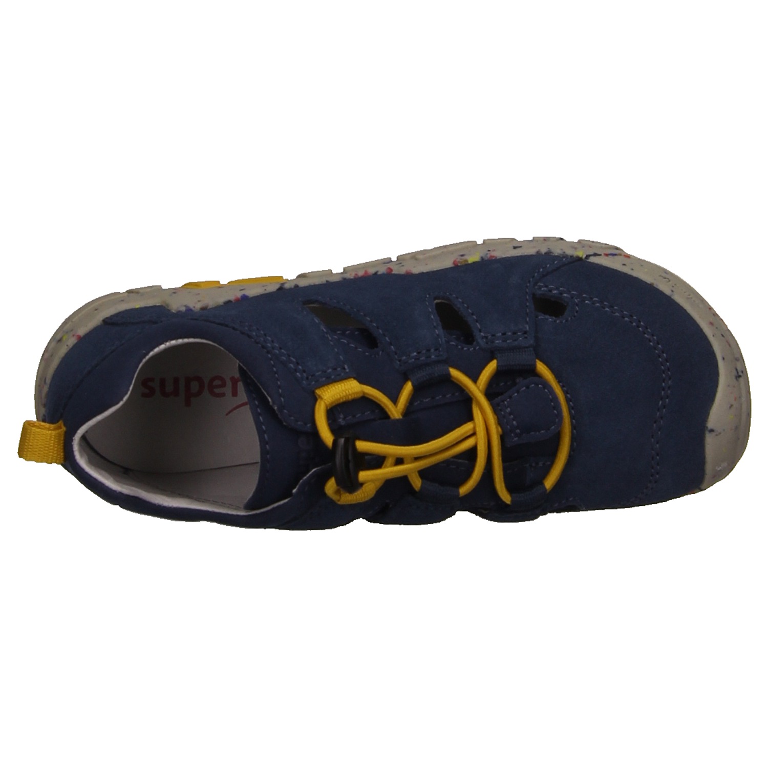 Superfit Schnürschuh blau/gelb blau