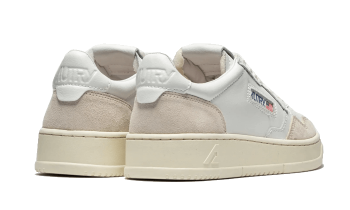 Autry Medalist Leather Suede Low White