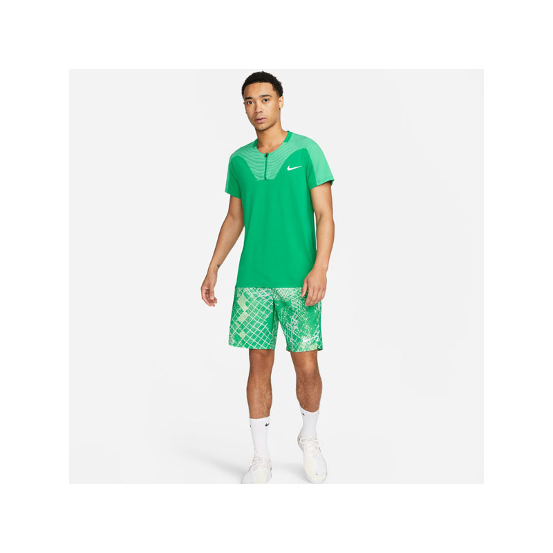 Polo tennis Nike vert ADV Slam Roland Garros