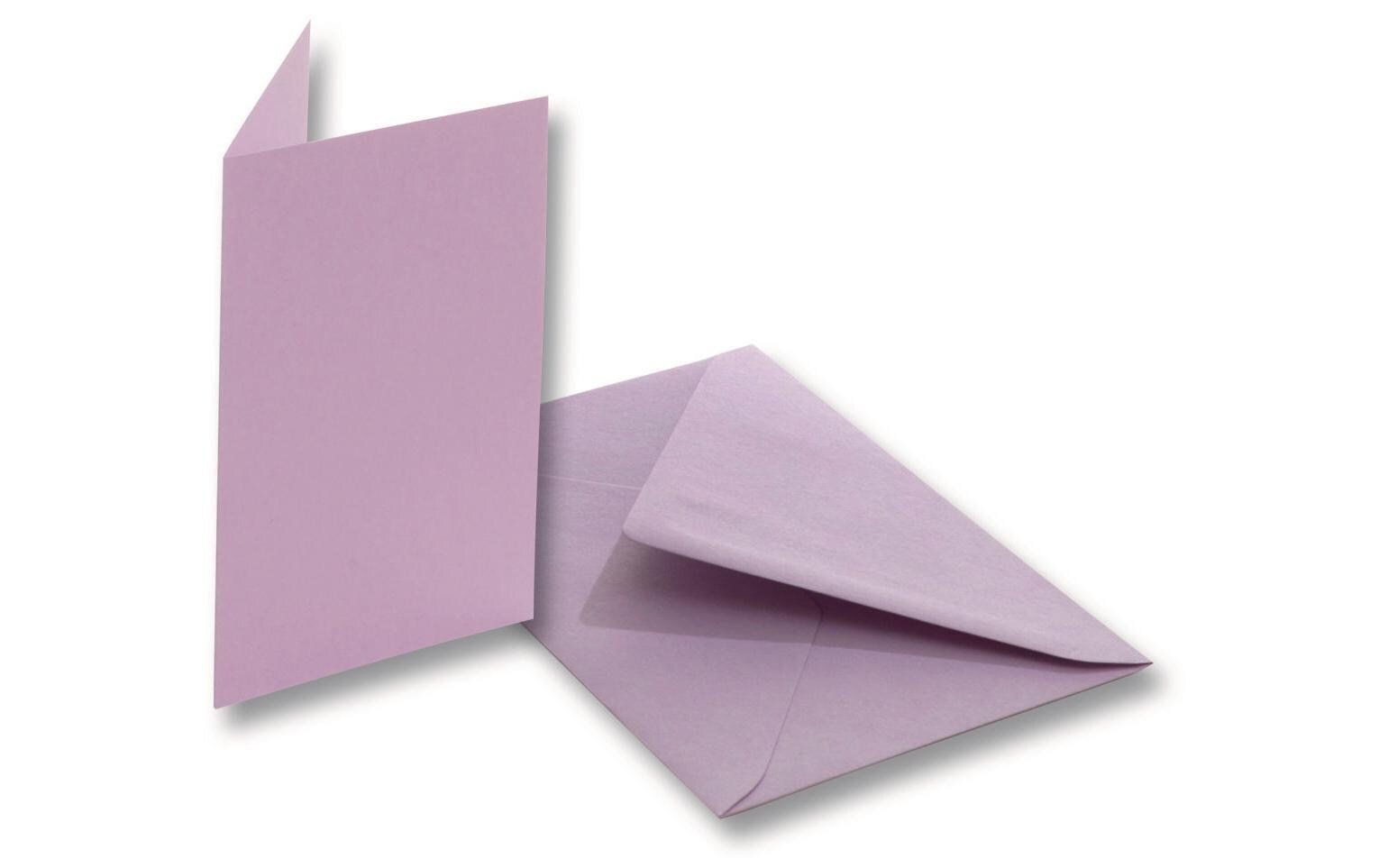 Blankokarte 220 g/m² rechteckig LilaBlankokarte