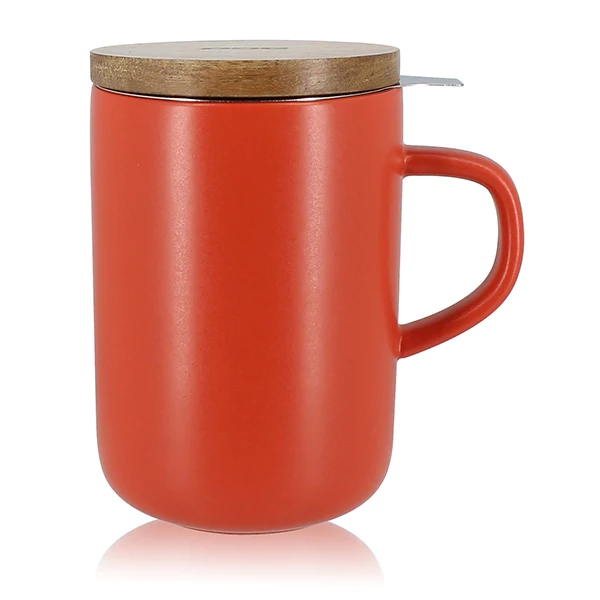 Tisanière mug Juliet en grès paprika 475 ml Ogo