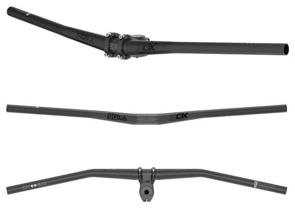 Cintre SQlab 3OX Carbon 12° 31.8 mm 780 mm Noir