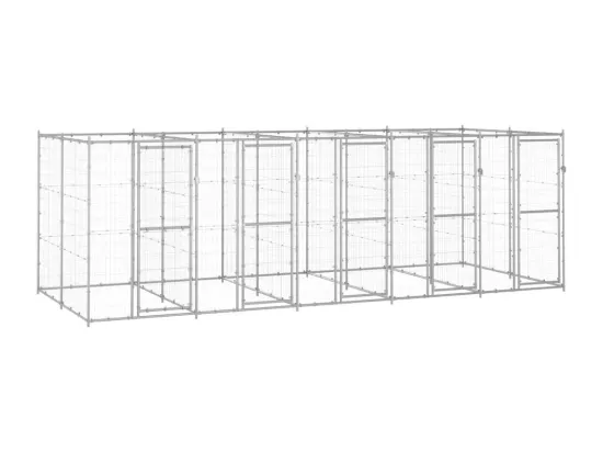 Chenil extérieur cage enclos 550 x 220 x 180 cm 02_0000405