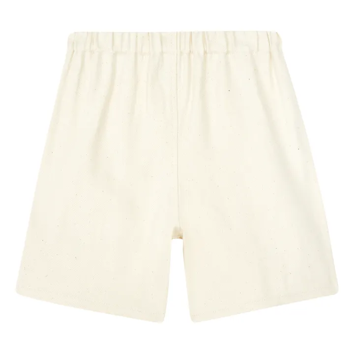 PDenim Short en Denim Coton Bio | Ecru