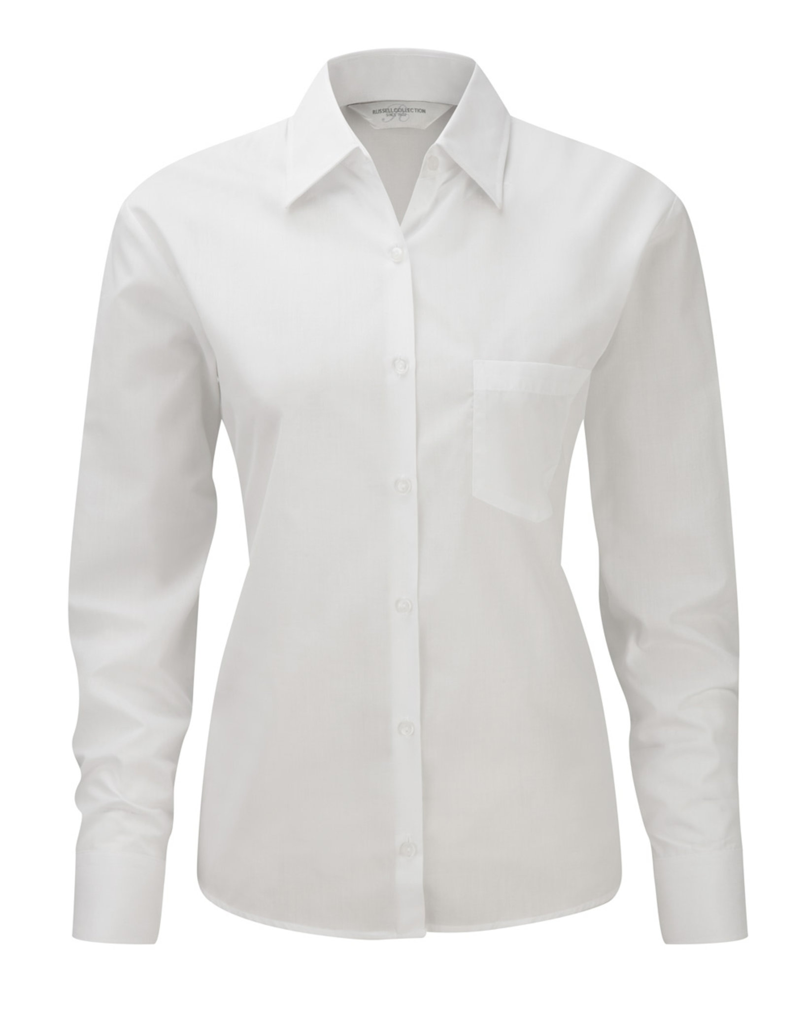 Russell Collection J934F - Chemise Élégante Femme en Popeline Facile d'Entretien