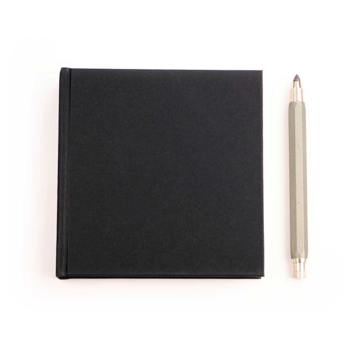 Seawhite Small Black Square Hardback Sketchbook: 140 GSM