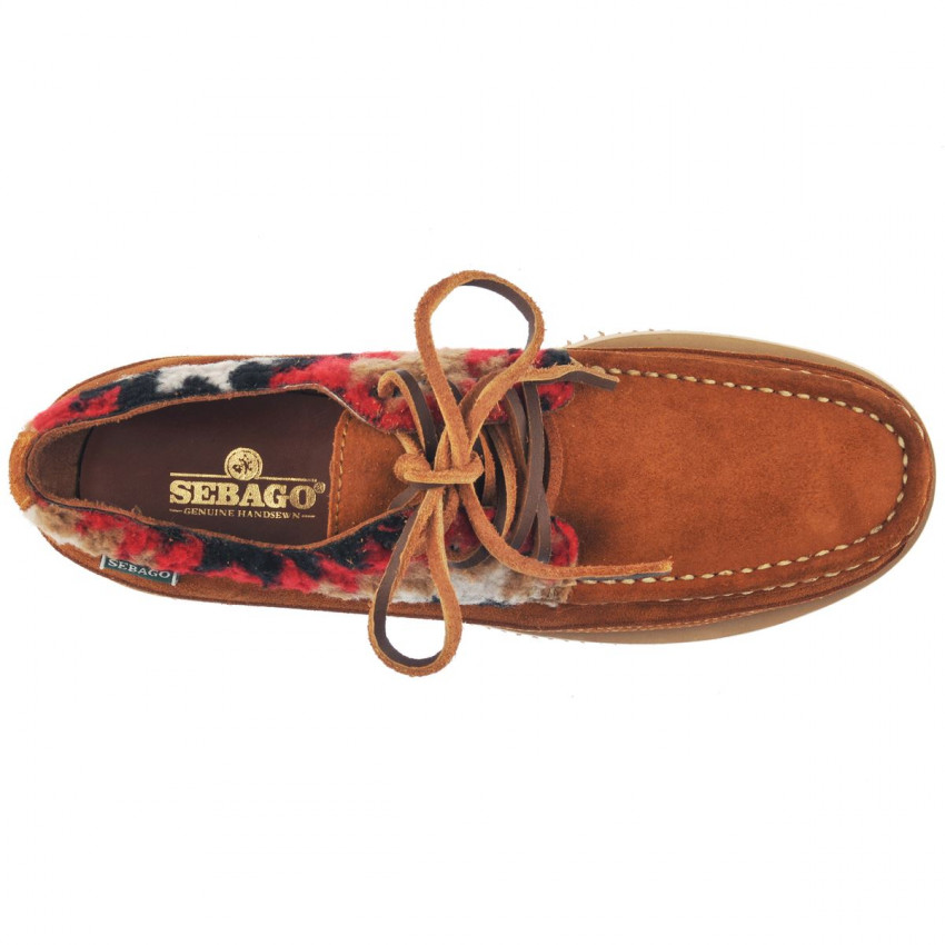 MAKWA AZTEC BROWN COGNAC NAVAJO-Mocassin en cuir pour homme