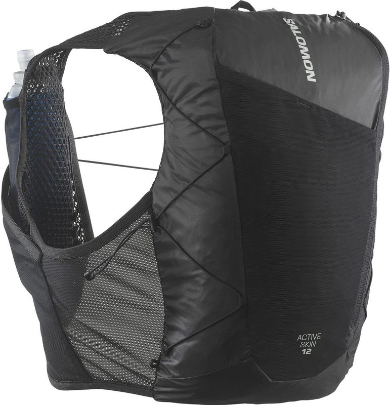 Salomon - Active Skin 12 - Hydratatietas - Zwart - 12 Liter - Inclusief Flesjes