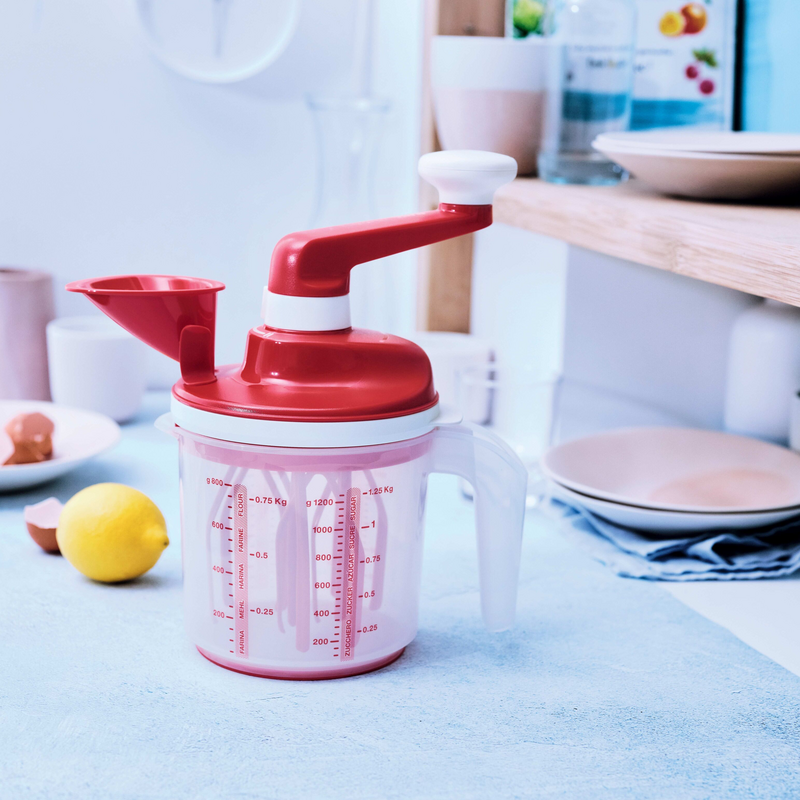 Easy Speedy 1,25 l Stromloser Küchenhelfer zum Herstellen verschiedener Teige