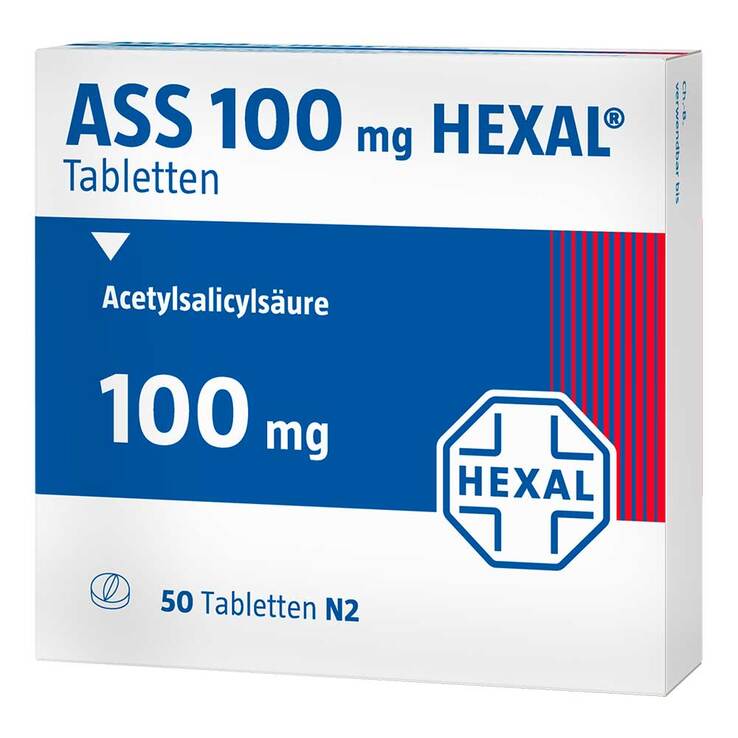 ASS 100 Hexal Tabletten, 50 St