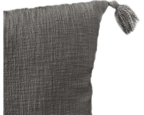 Decoratief kussen Zoe donkergrijs 45x45 cm