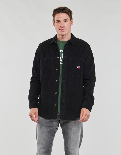 Tommy Jeans - TJM CASUAL CORDUROY OVERSHIRT - Noir