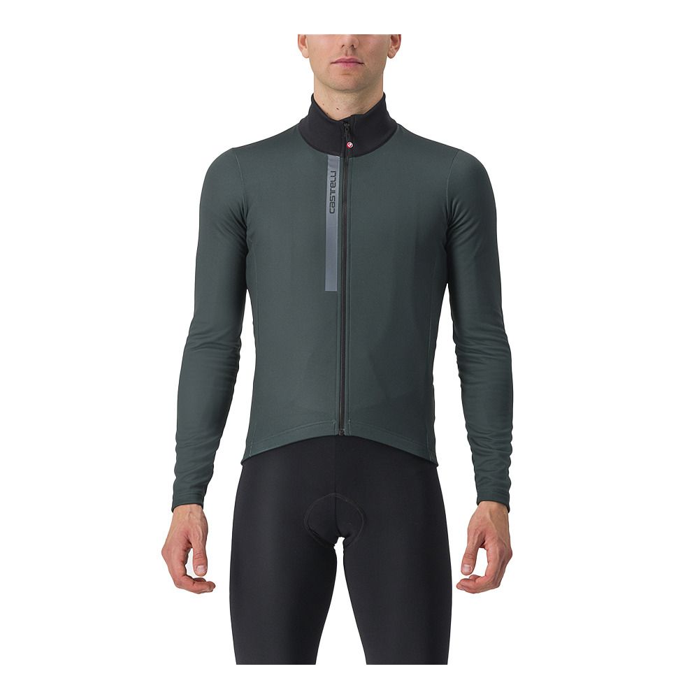 Castelli ENTRATA THERMAL - Maillot Homme rover green/black