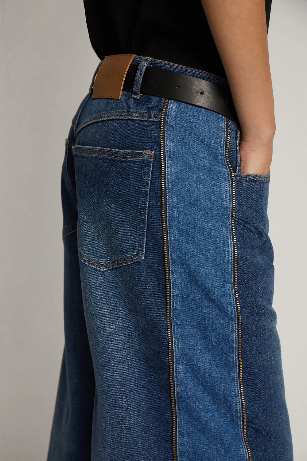 MUNTHE  Obbia wide leg jeans - Indigo
