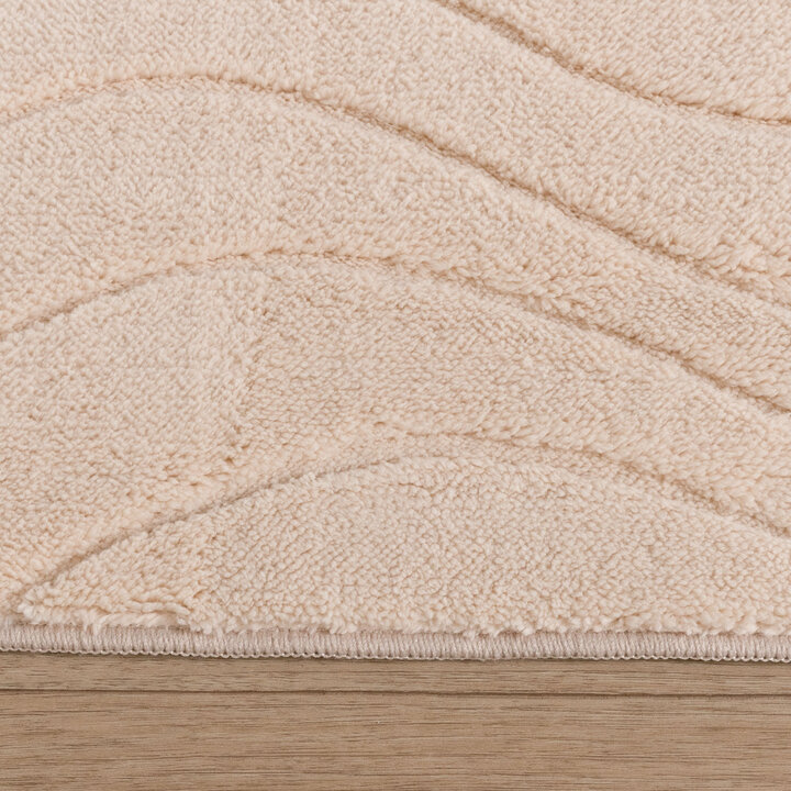 Scandinavisch vloerkleed - Charm Waves Beige
