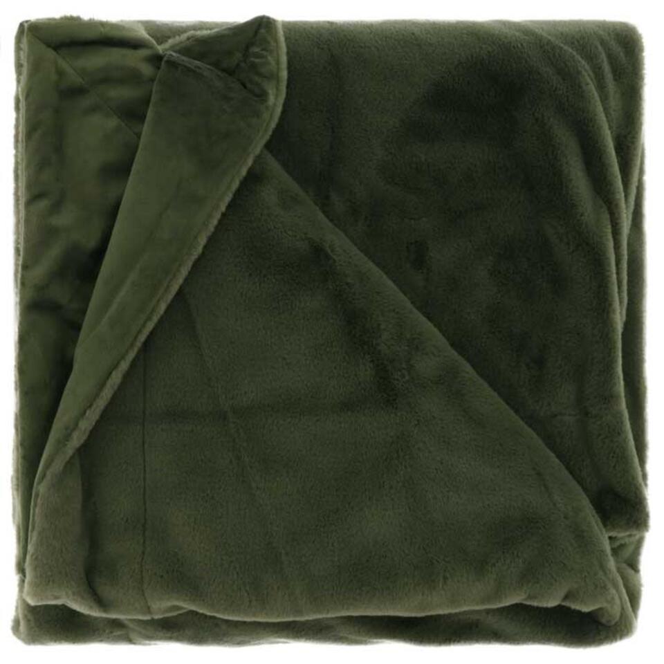 Unique Living - Plaid Klaas 150x200cm Winter Green