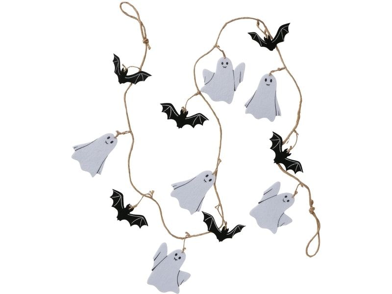 Boltze Girlande Ghostie 160 x 10.5 cm Halloweendekoration