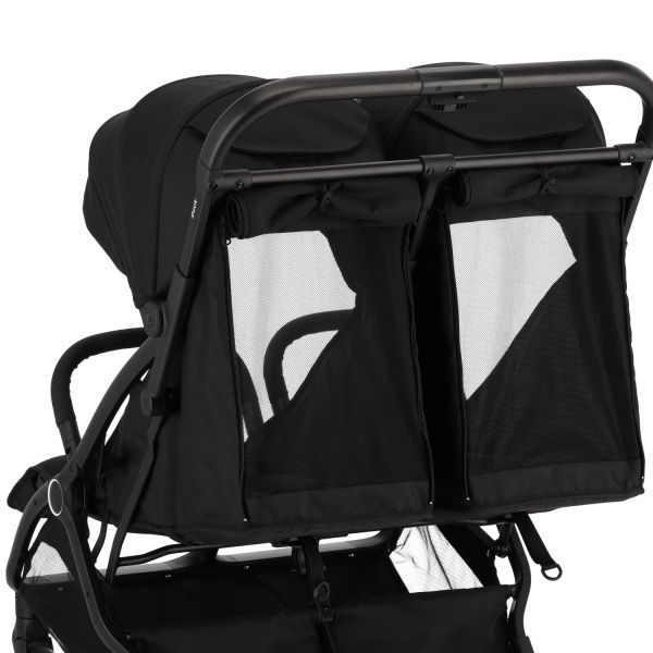 Puck tweeling compact buggy Nicky zwart