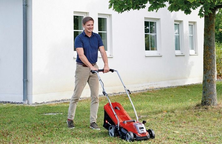 Einhell - GE-CM 18/33 Li Kit - Accu Grasmaaier - Rood - Inclusief Accu en Lader