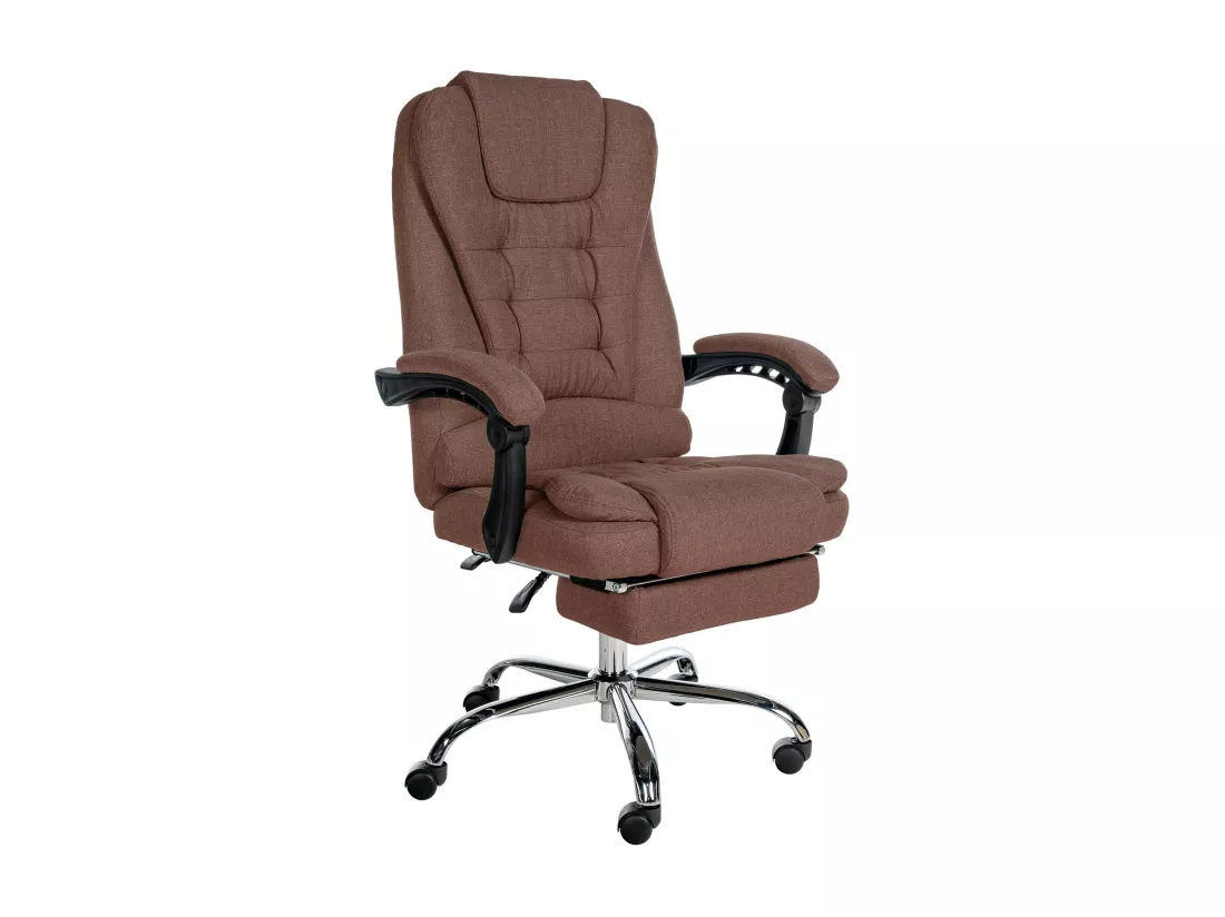 Chaise de bureau - Tissu - Marron - Oxygen