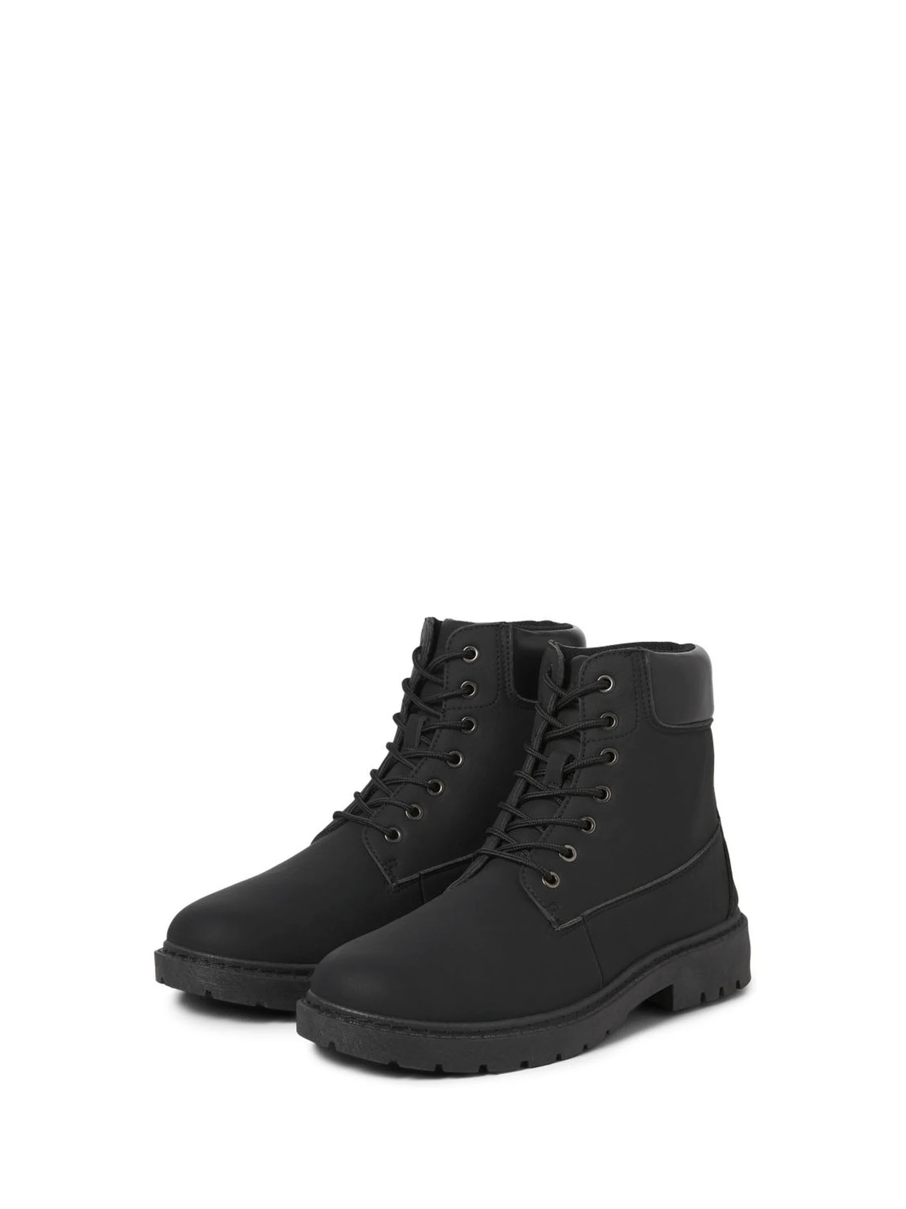 Zwart - JACK & JONES Tan Lace Up Ankle Boots