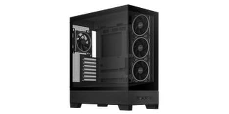 ASUS PC-Gehäuse A31 Plus TG ARGB Schwarz Modernes Gehäuse mit Panoramaseitenfenster und integrierter ARGB-Beleuchtung