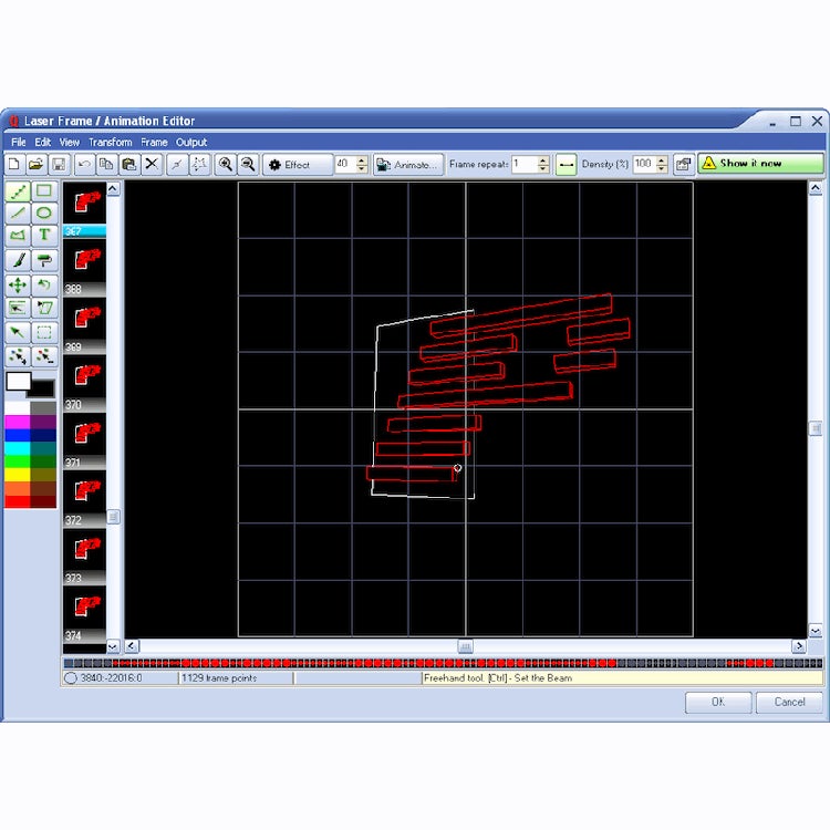 Pangolin Quickshow Laser software met USB interface