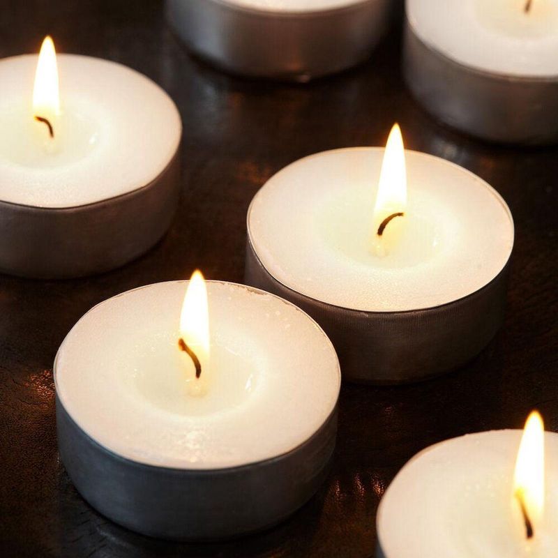 SPAAS - 120 stuks Theelichten doos -  ± 6 branduren - Wit - 120 x Theelichtjes