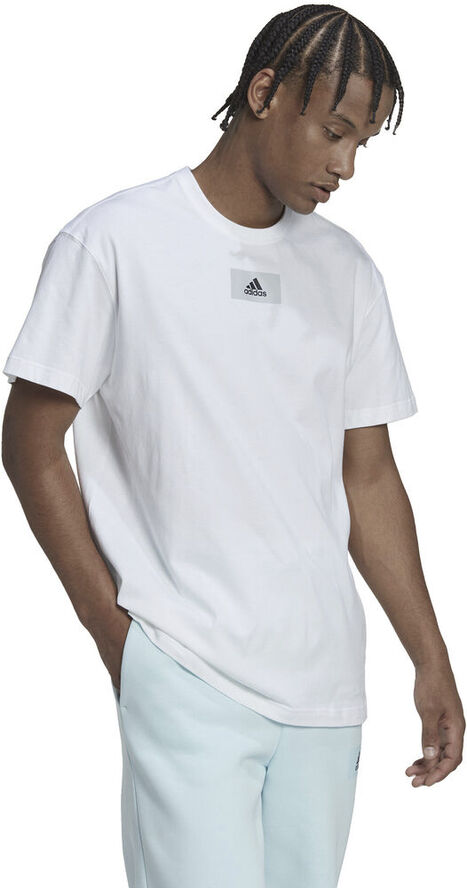 adidas Essentials FeelVivid Drop Shoulder T-shirt Hvid