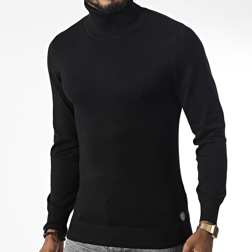 Pull Col Roulé Ocean Noir