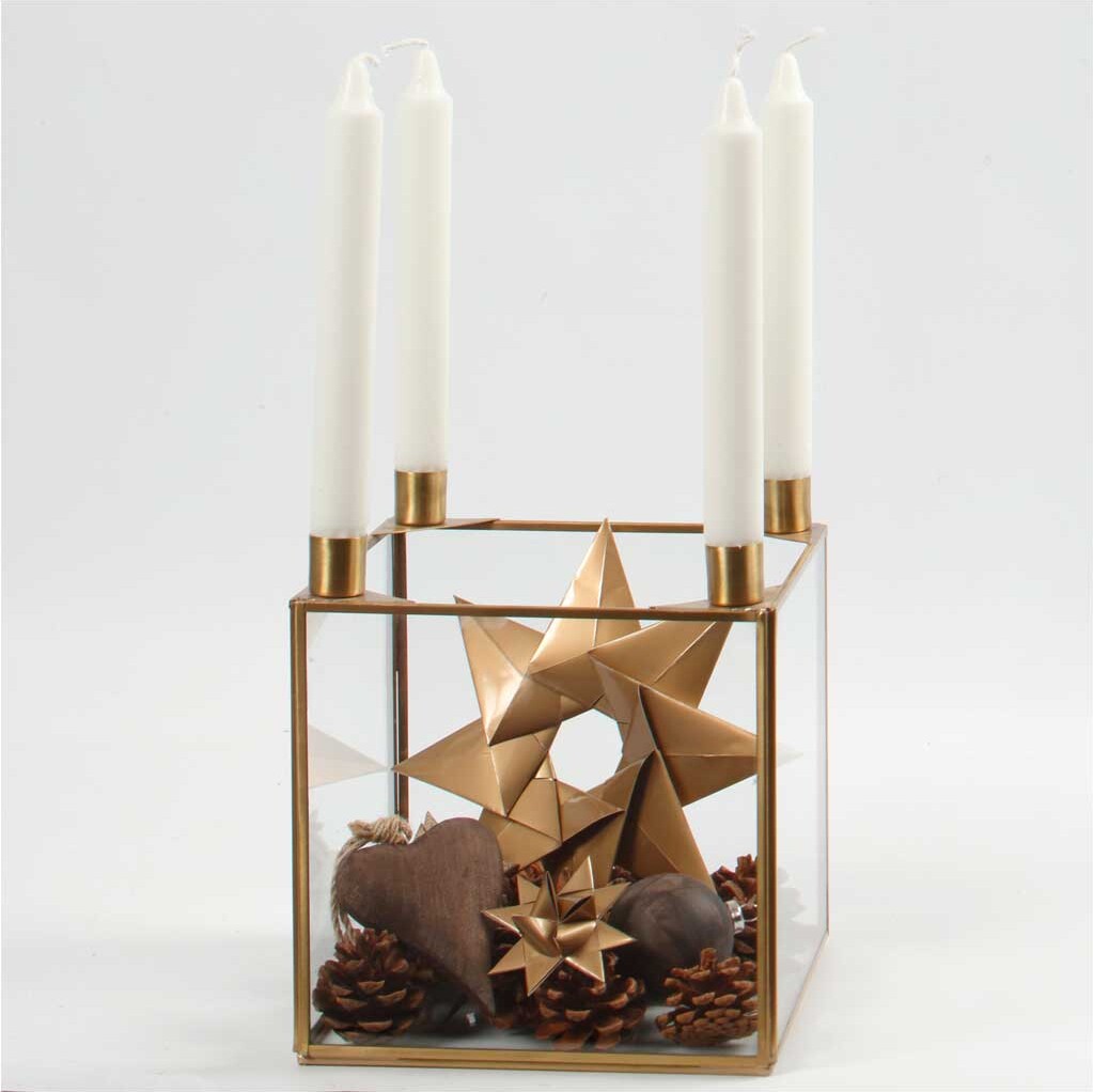 Origami Papir - Str. 10X10 CM - 128 G - Guld - 20 Ark