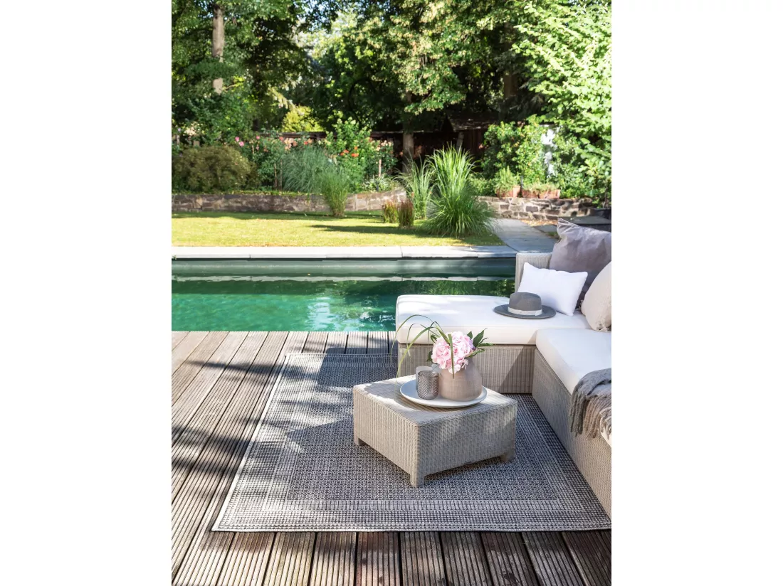 Tapis d'extérieur & intérieur Cleo Anthracite 160x230 cm