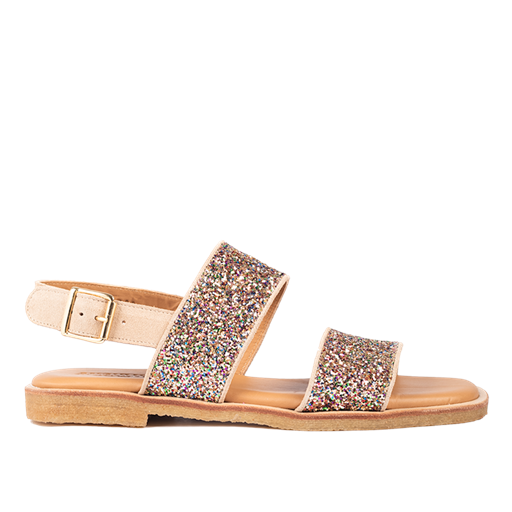 Angulus 5814-101 Sandaler, Sand/Multi Glitter, 37