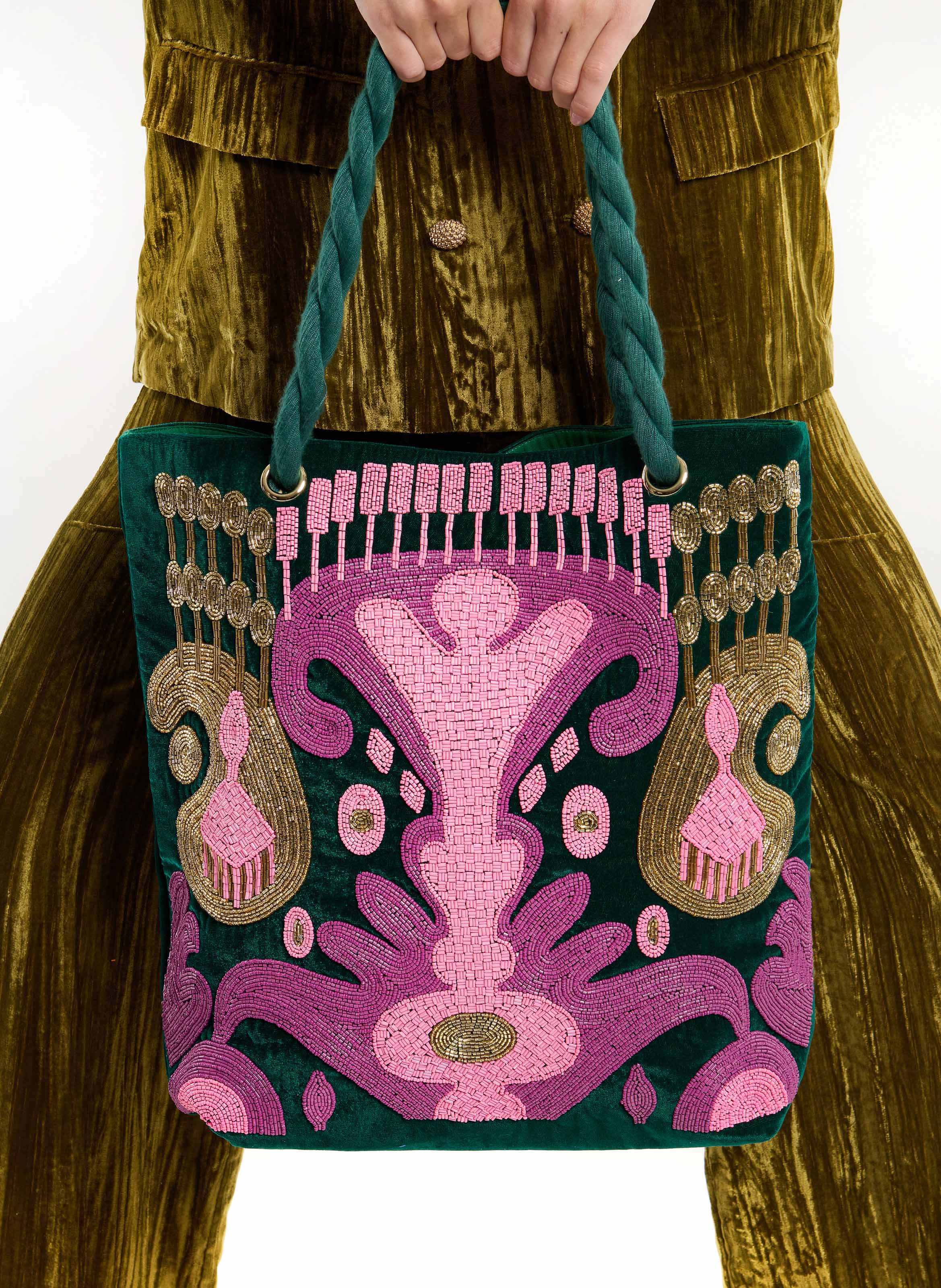 AWAKE - Sac cabas brodé | Vert