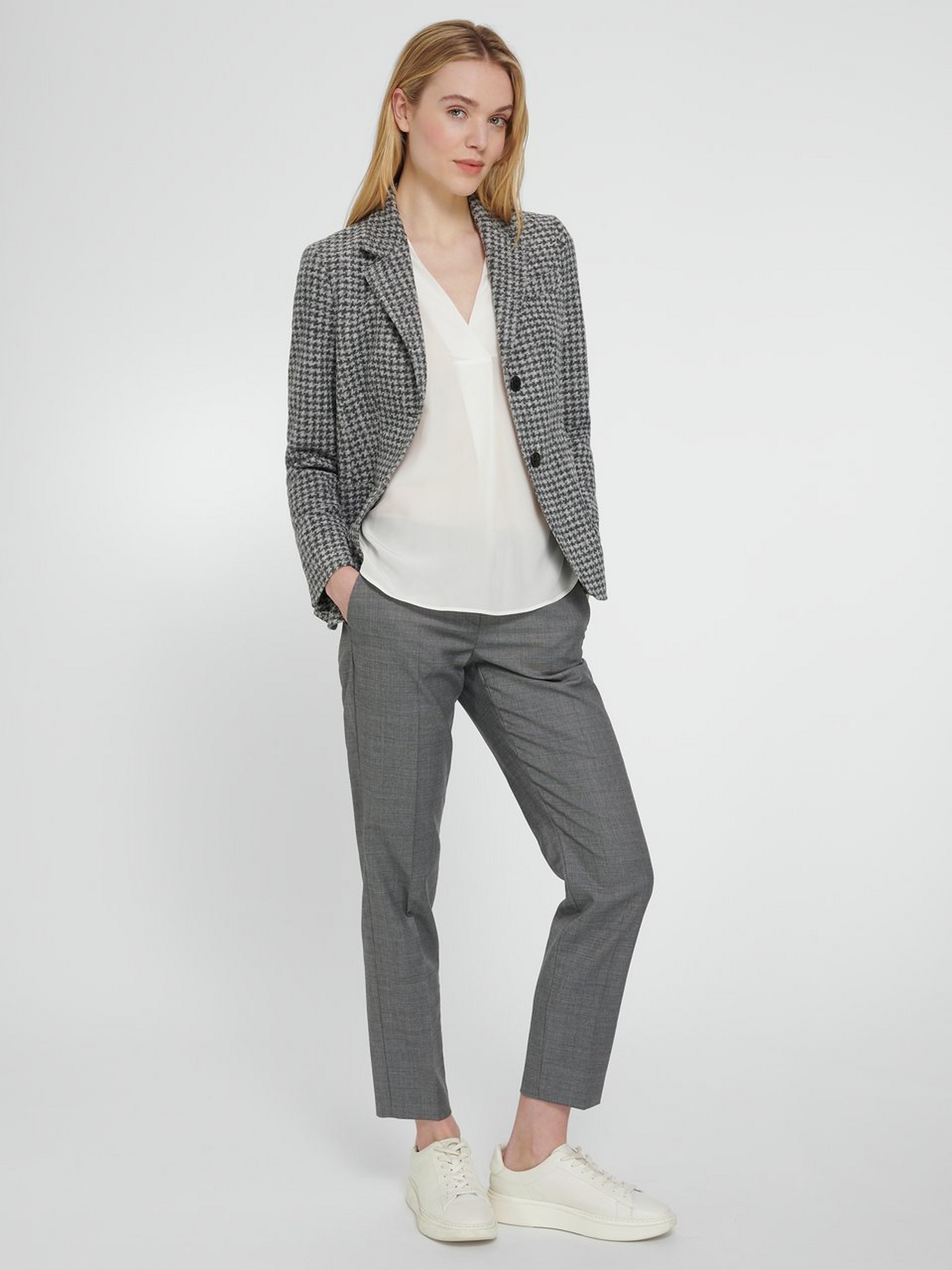 Bluse mit V-Ausschnitt