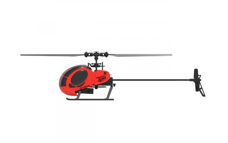 Helikopter Hughes 300 Rot, 4-Kanal, 6G, RTFKleiner Singlerotor Hubschrauber mit 6G Gyro