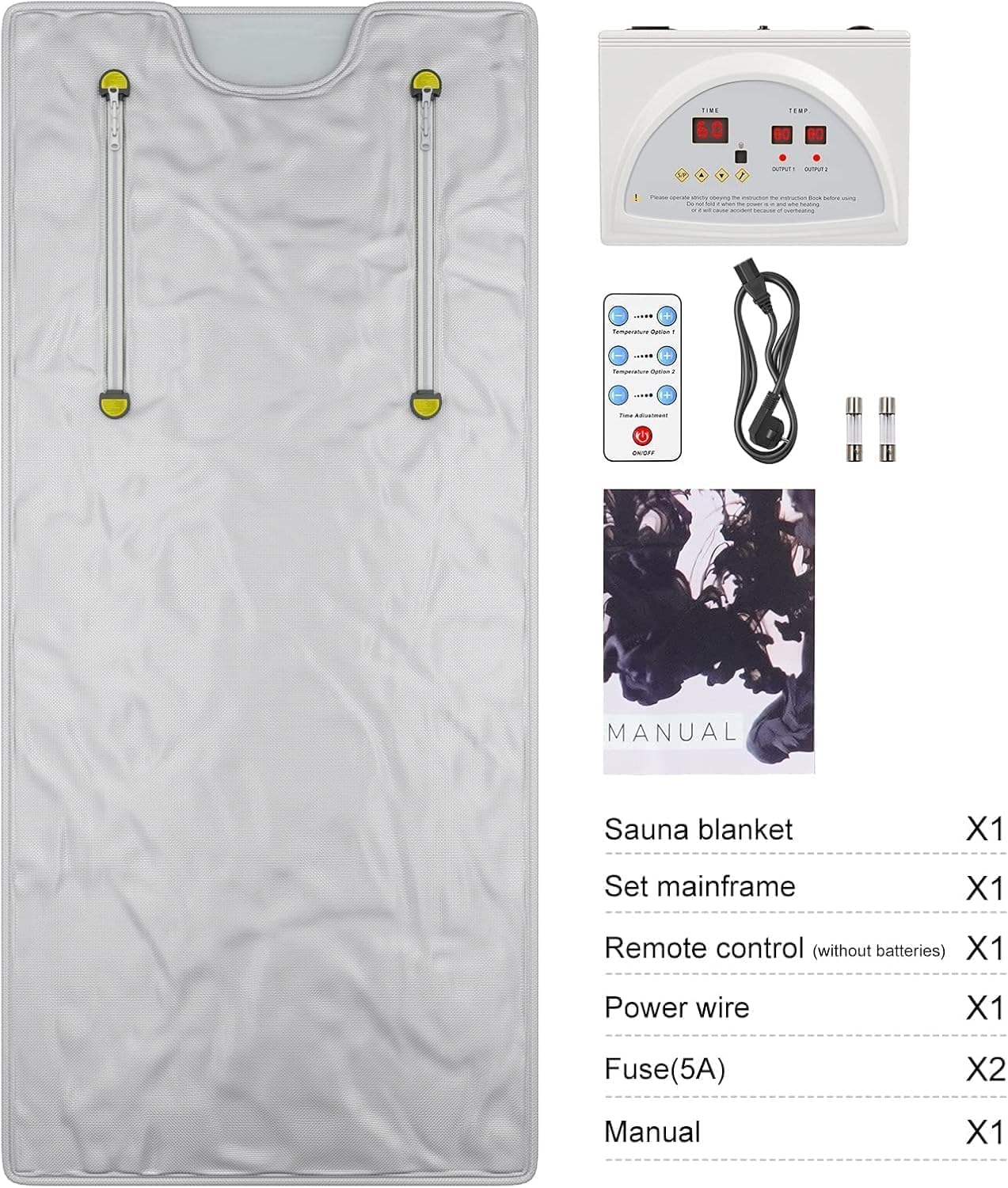 Infrarot-Saunadecke,Portable Sauna Blanket,Detox Therapie Sauna Tragbare Oxford-Saunadecke mit 4 Sicherheitsschutz für heißes Schwitzen, Entspannung für Wellness, Muskelentspannung & Hautverjüngung
