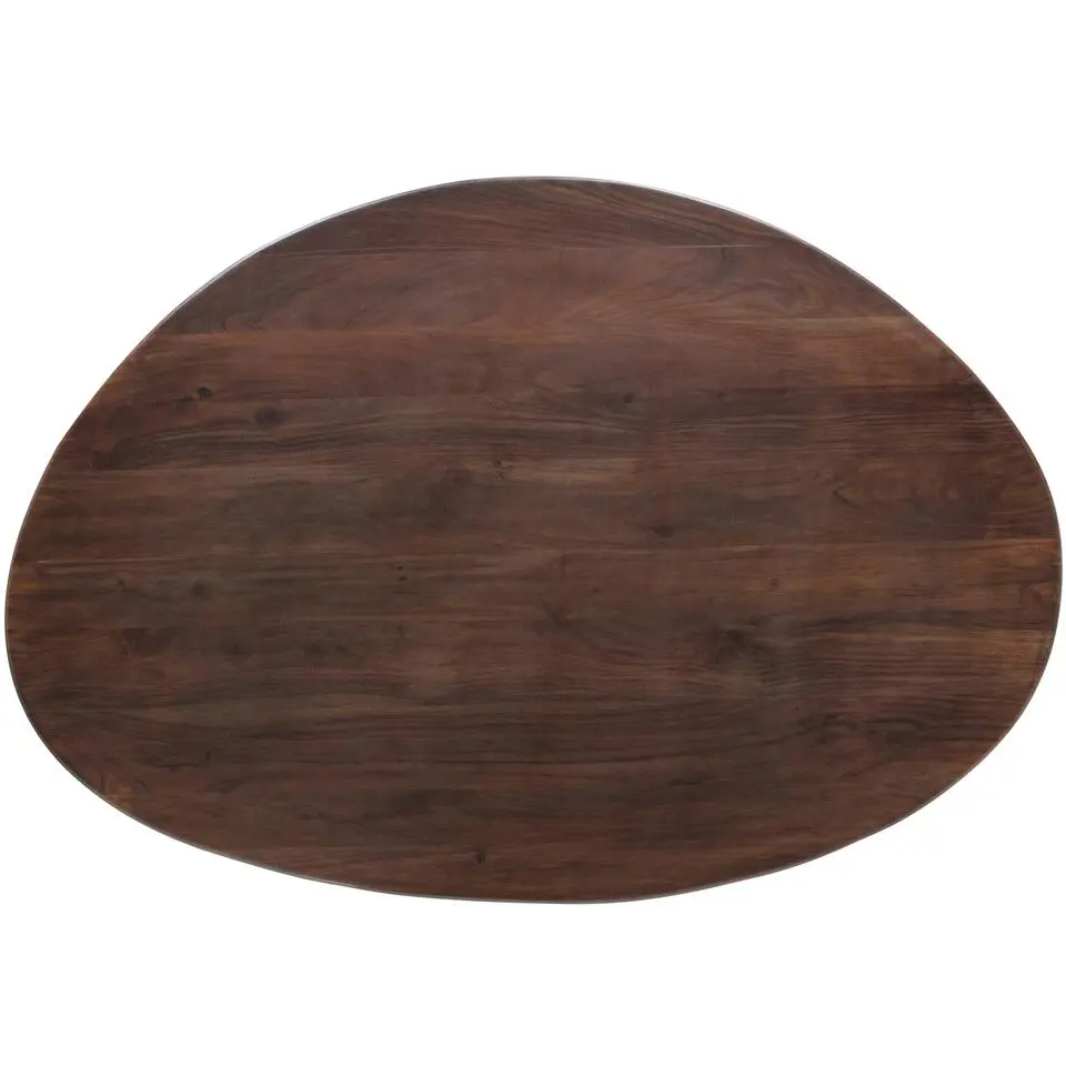 WOOOD Roundly Eetkamertafel - Mangohout - Walnoot - 76x160x110