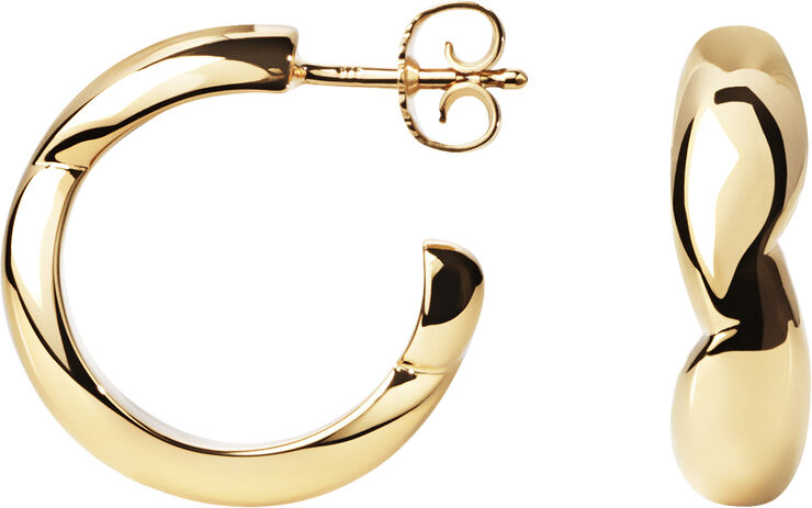 Camille Brinch Jewellery Small Puffer Hoops Gold