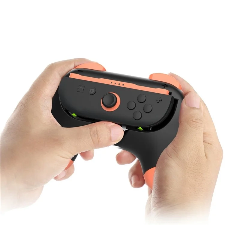 (2er Set) Griff Halterung Gamepad Hülle kompatibel für Nintendo Switch 2 / Konsole Rutschfeste Controller-Aufsätze - Schwarz