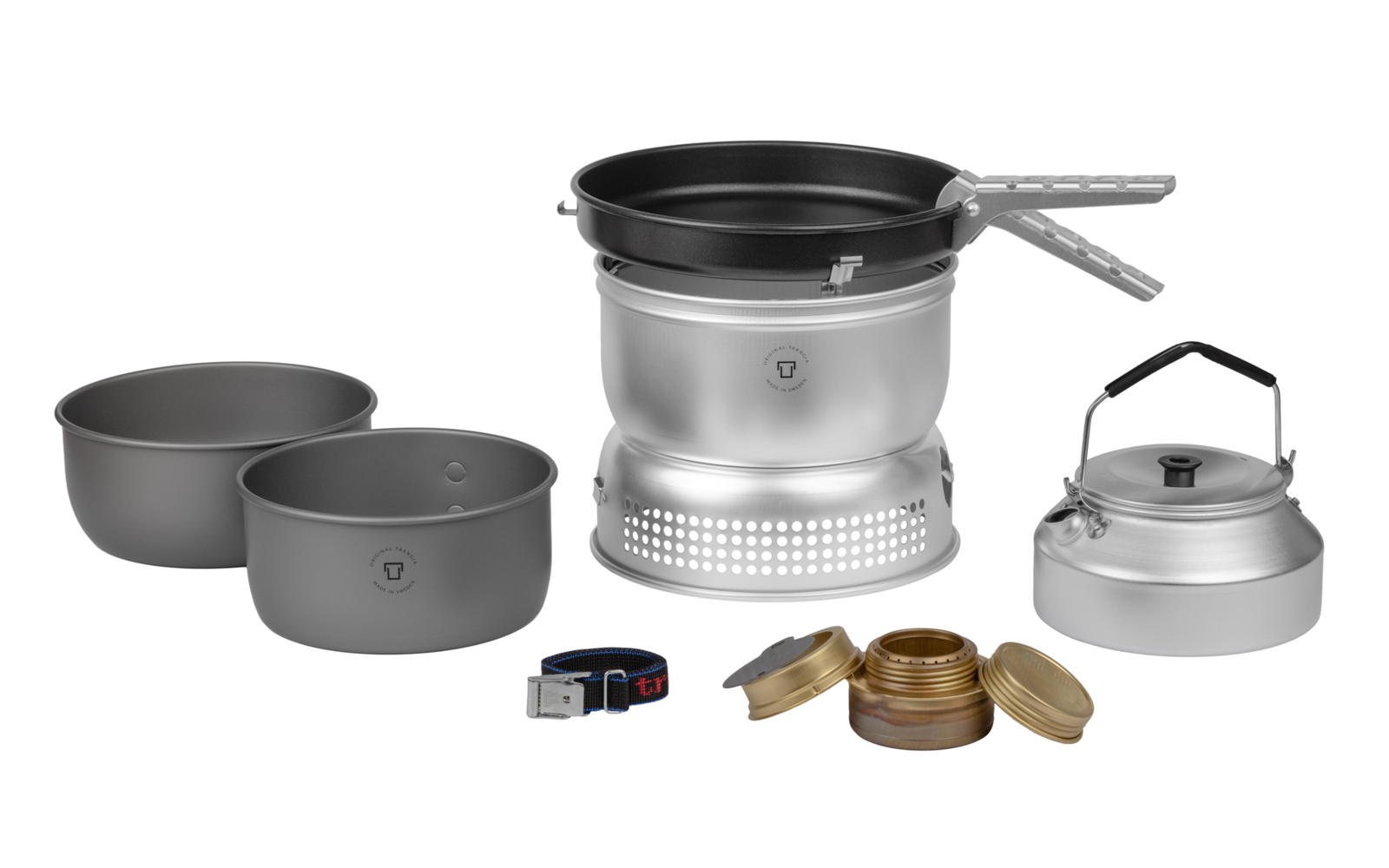Trangia Trangiakök 25-4 HA Campingkochset 4- teilig mit Spiritusbrenner Set 1