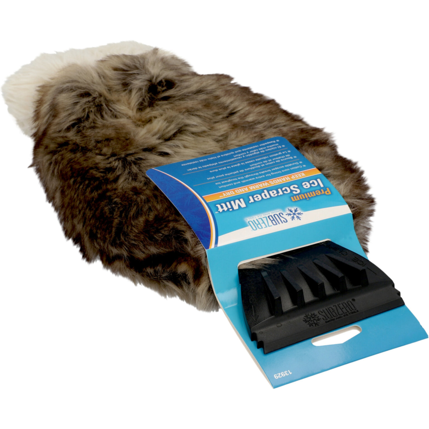 Eiskratzer mit Kunstpelz-Handschuh