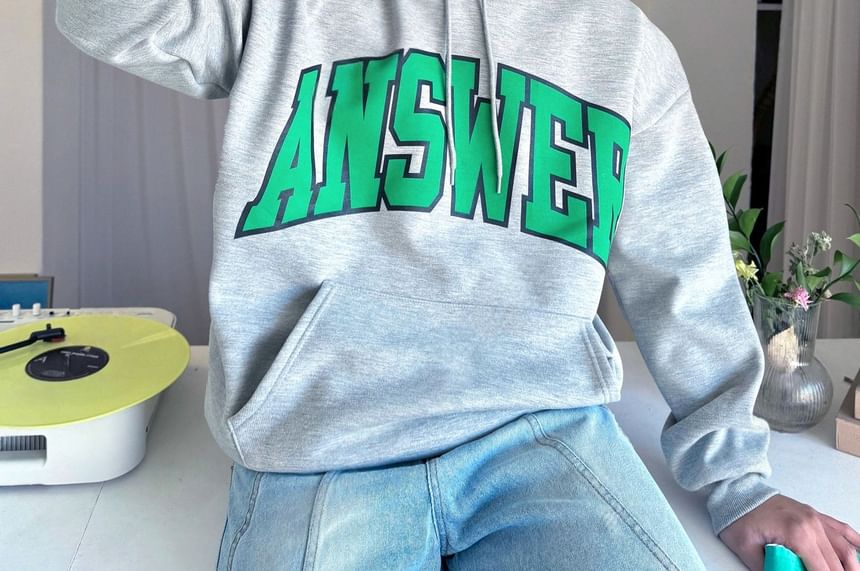 SeoulPop - Losse hoodie met letters