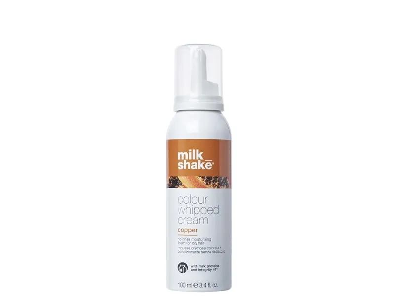Milk Shake Milk Shake, Colour Whipped Cream, Organic Fruit Extracts, Hair Colour Leave-In Mousse, Copper, 100 ml For Women