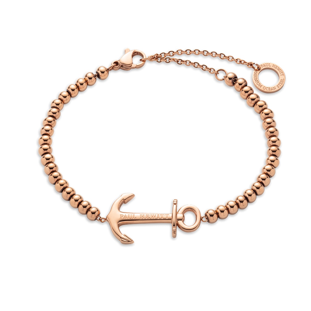 Paul Hewitt Armkette Anchor Beads Marinium Ocean Steel Rosé